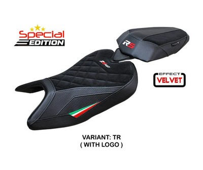 Sattelbezug Sitzbezug Bezz Velvet S.E 3Farb TR+logo Tpz APRILIA RS 457 2023 2026
