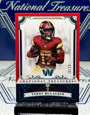 2025 National Treasures Terry McLaurin Stars & Stripes Hologram,SSP#/13🇺🇸🔥
