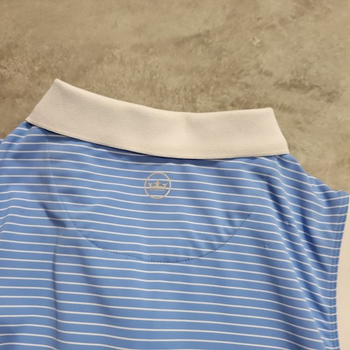 Peter Millar Mujer Azul Rayas Sin Mangas Quater Cremallera Talla XL - Imagen 7 de 10