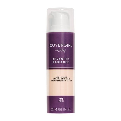 COVERGIRL Advanced Radiance Age Defying 1 Fl Oz (Pack of 1), 105 Ivory 