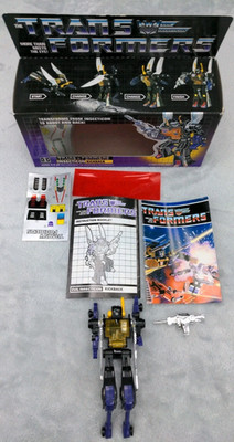 VTG Hasbro G1 Transformers Insecticon Kickback 1985 Figure With Box Original