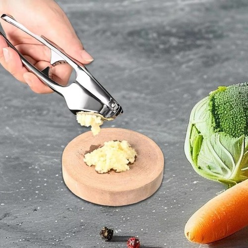 Zinc Alloy Garlic Crusher Manual Garlic Chopper Mincer for Home kitchen - Picture 7 of 9