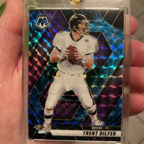 2025 Panini Mosaic Trent Dilfer Genesis Mosaic Case Hit Baltimore Ravens