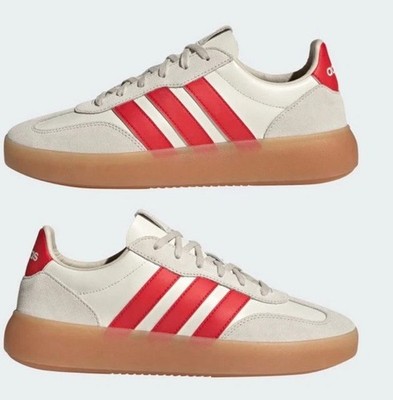 Brand New In Box:Size 10 Adidas Barreda Decode Off White Scarlet