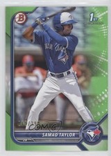 2022 Bowman Prospects Neon Green Border 75/399 Samad Taylor #BP-92 0c7s
