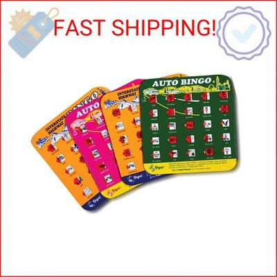 Regal Games Finger-Tip Shutter Bingo Cards with Sliding Windows - Interstate Bin