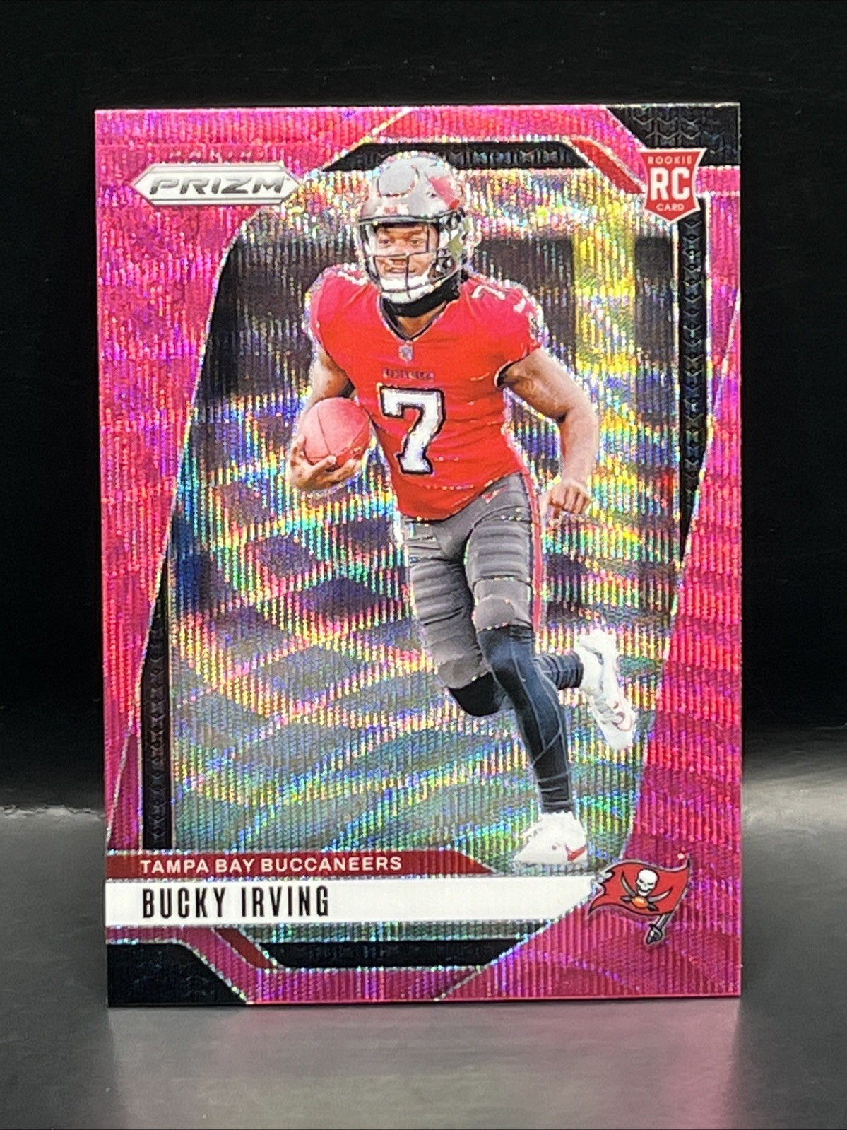 2024 Panini Prizm Rookie Bucky Irving #316 Pink Wave Prizm RC Tampa Bay