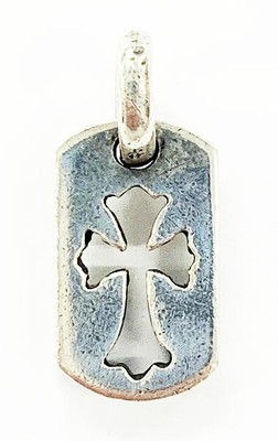 Used Chrome Hearts Dt Tny Co Crs Tiny Cutout Cross Charm Necklace 