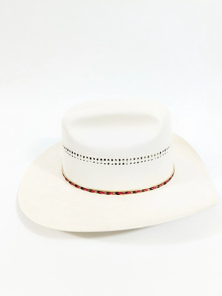 Western Express Cowboy Hat White Cattleman Fitted Large 7 3/8 - Image 3 of 4