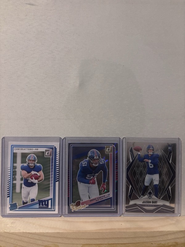 Can Skattebo Rookie + Abdul Carter The Rookies + Jaxson Dart Rookie