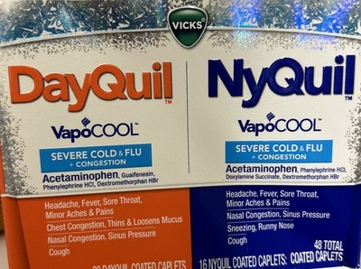 Vicks DayQuil NyQuil Severe Cold Flu Caplets - 48 Count