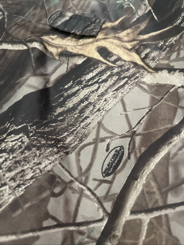 Vtg Realtree Hardwoods Camo Reversible Puffer Jacket Sz Large Fleece Liner - Picture 7 of 10