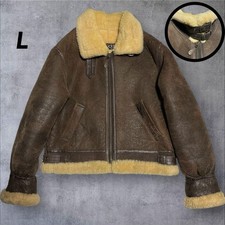Authentic VINTAGE Brown B3 Shearling Flight Jacket Pre Owned Very Good Condition