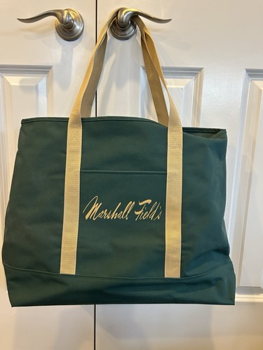 Vintage Marshall Field's Chicago Canvas Shopping Bag Large RARE