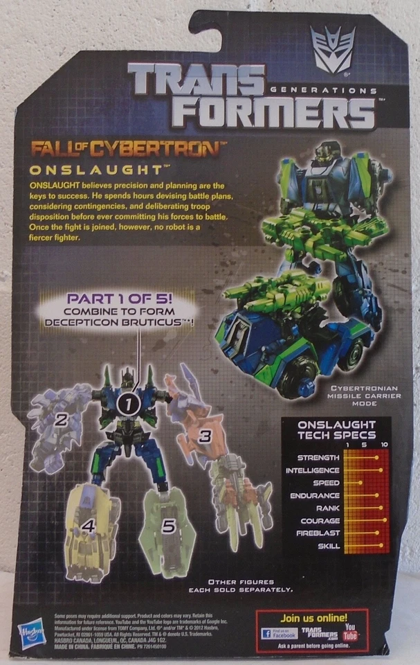 Transformers Generations Fall Of Cybertron Bruticus Combiners Set Deluxe Class - Image 3 of 4