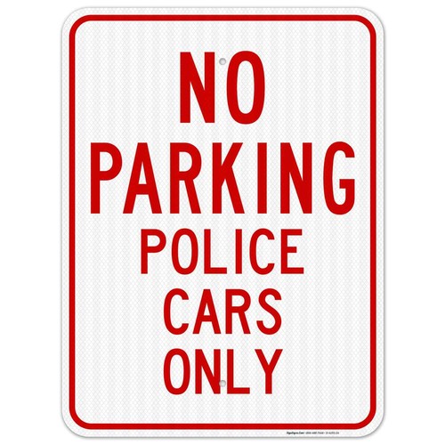 Nur Polizeiautos Parkschild, - Bild 56 von 86