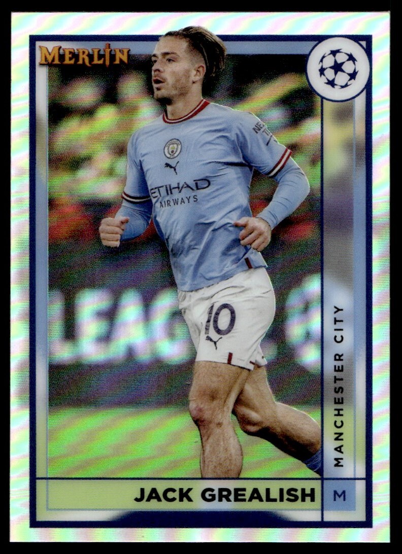 2022 Topps Merlin Refractor Jack Grealish A11 Manchester City FC
