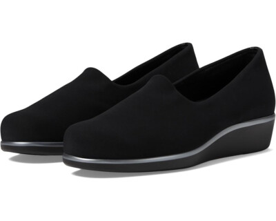 Women's SAS Bliss Slio-On Comfort Wedge Walking Shoes 2750-013 Black Fabric USA