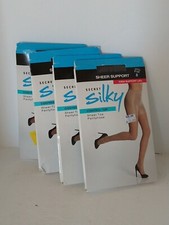 4 Secret Silky Firm Leg Sheer Support Pantyhose Control Top Size B 10411 Black
