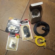 New Old Stock Comcast Coaxial Cable + 2 Splitter Combiners + Old Phone Caller ID