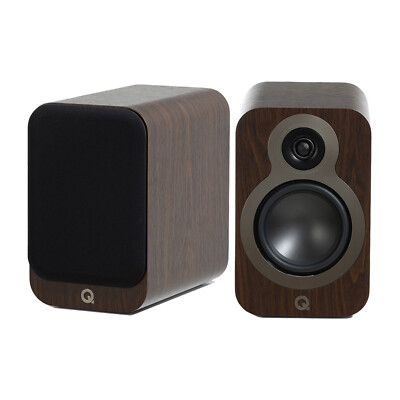 Q Acoustics 3020c Passive Regallautsprecher Standhalterung PAAR 75W - Claro Walnuss