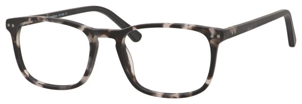 Esquire Unisex EQ1556 Oval Reading Eyeglasses in Black Grey Marble 51 mm