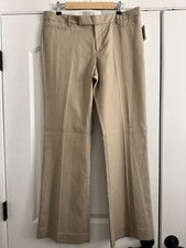 NWT    GAP    Dress Formal Pants Beige 12R Modern Boot 100  Cotton
