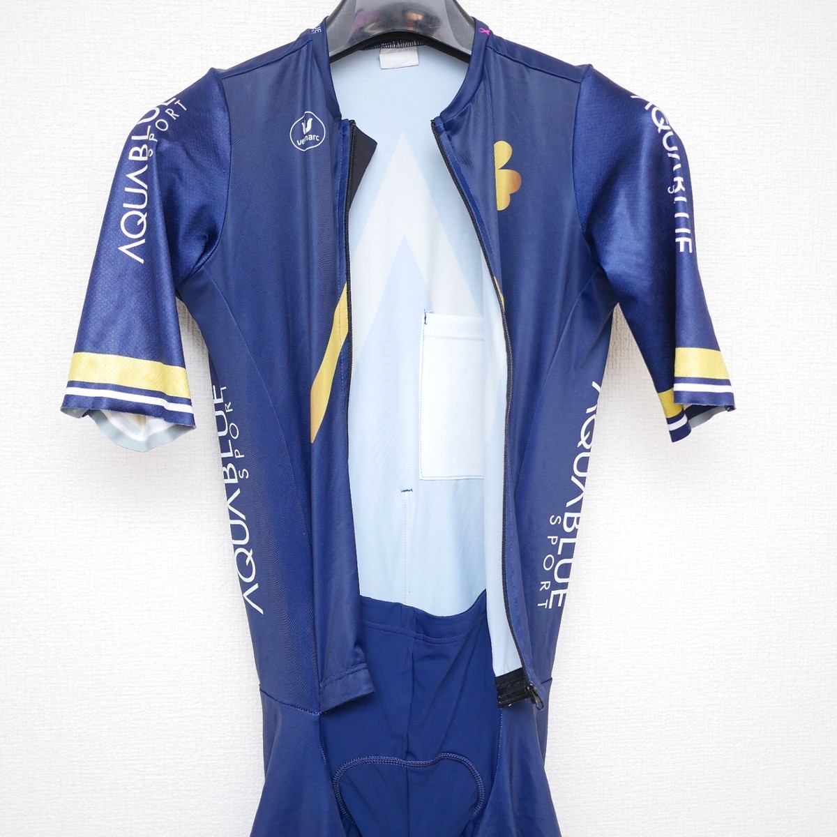 Aqua Blue Sport Aero Suit Road Suit Skinsuit Pro Team Rider issue