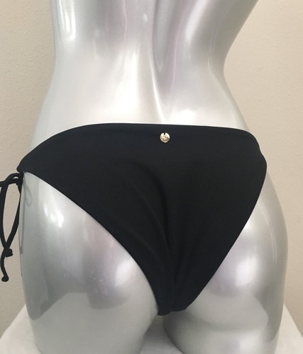 Nwt Victorias Secret Essential Cheeky String Black Bikini Swim Bottom XL - Picture 4 of 5