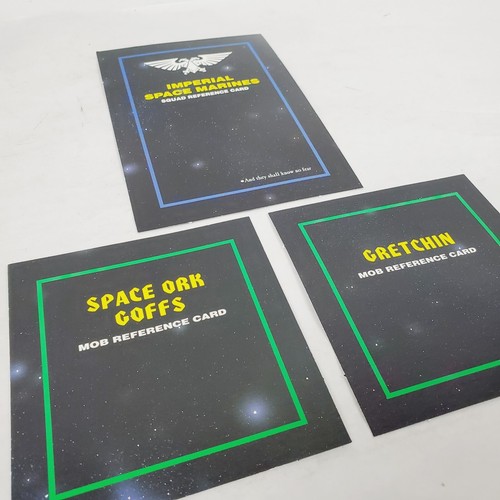 1993 Warhammer 40K 2nd Edition SQUAD/MOB REFERENCE CARDS Complete