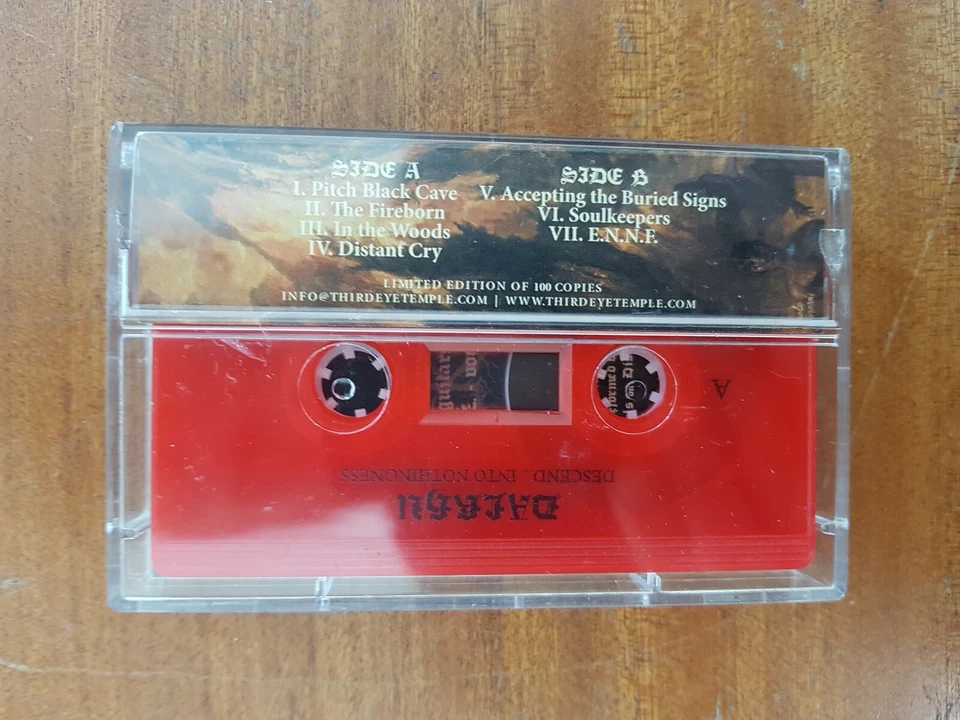 DALKHU - Descend… into Nothingness CASSETTE TAPE Dissection Death Behemoth Absu Foto 2 de 4