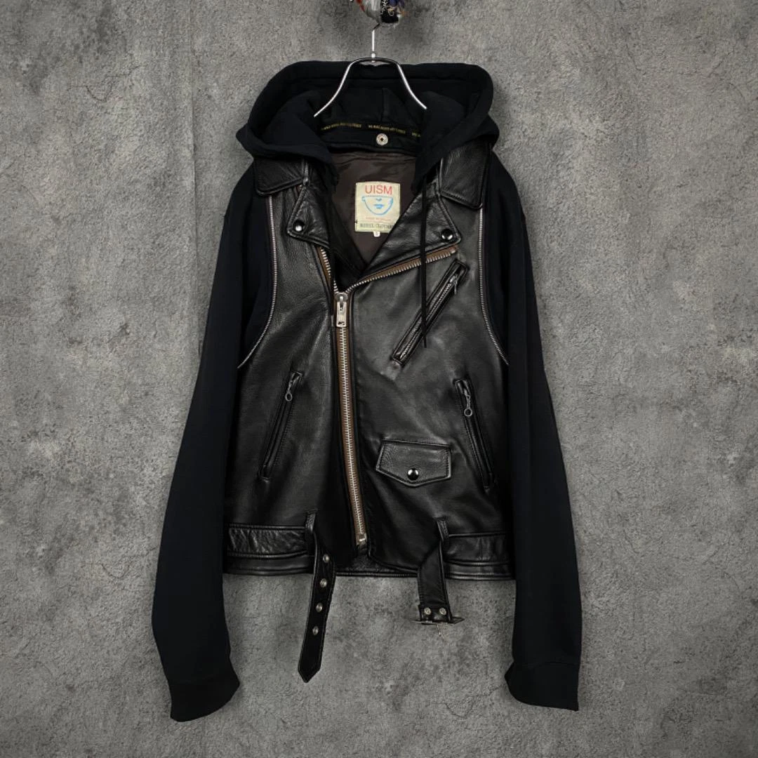 undercoverism 09ss docking leather riders jacket size 3 black from Japan
