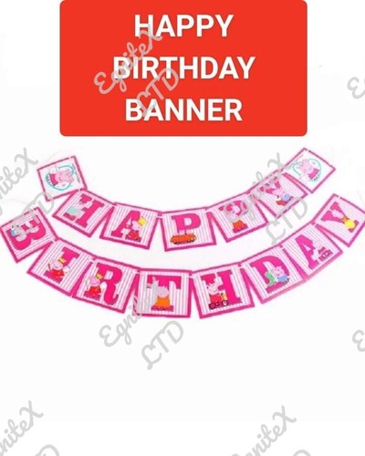 PEPPA PIG Girls Birthday Party Decorations Tableware Supplies Pink Children Kids - Picture 3 of 29