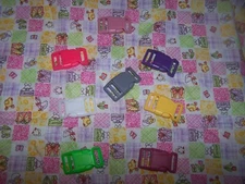 Wet Nose Designs Easter Blocks Dog Collar Spring Pink Yellow Bunny COLOR Buckle