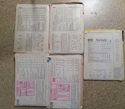 Simplicity 1960s Size 8 - 12 JR/Misses, Pre-owned, Lot E of 20, Mixed Condition - Picture 6 of 8