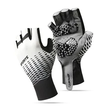 Cycling Gloves Mountain Bike Gloves, Half Finger MTB Gloves Bike Large White