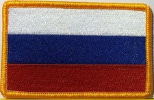 RUSSIA Flag Tactical Patch W/ VELCRO&reg; Brand Fastener Russian Patriotic Emblem #7