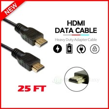25ft HDMI Cable for HD TV LCD 3D DVD PS4 Xbox 1080p V 1.4 High Speed Cord Red US