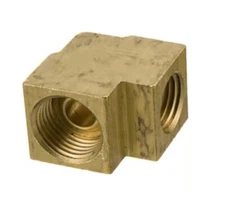 Aeroquip Weatherhead 452X3 Brass 3/16" Inverted Flare 90° Female Elbow Fitting