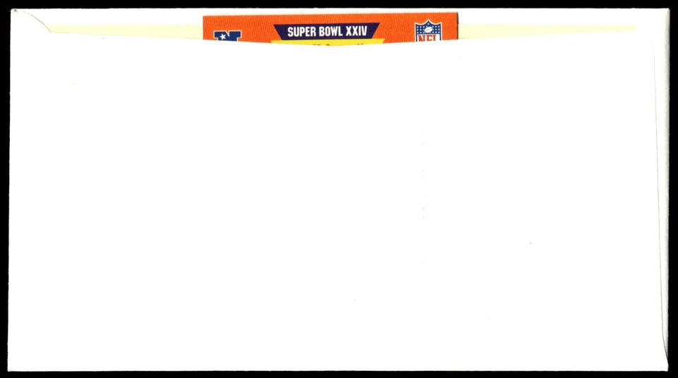 1990 College Football 100th FDC Joe Montana Super Bowl XXIV COLORANO SILK Cachet - Image 2 of 2