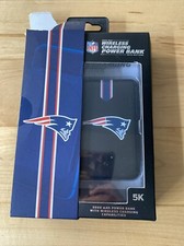 New England Patriots NFL Licensed Wireless Charging Power Bank 5000 MAH