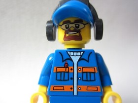 LEGO Minifigure Town City Worker Head Set 60020 CARGO TRUCK cty0401