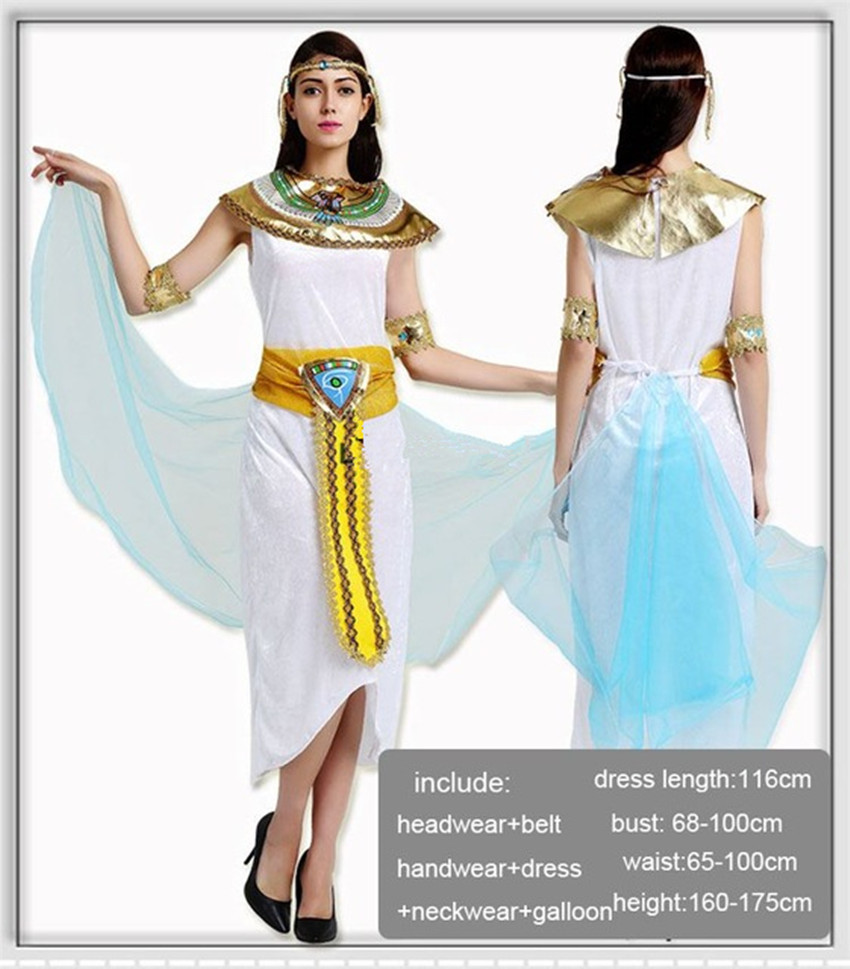 Adults Egyptian Pharaoh Kit Mens Ladies Egypt Fancy Dress Costume
