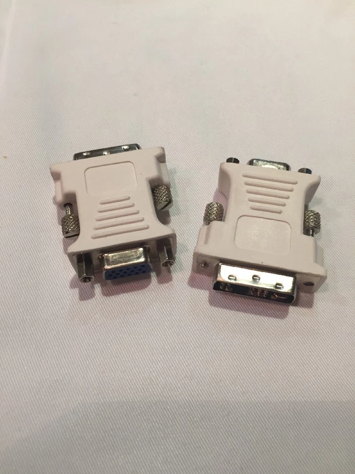 2 x DVI-A Male to VGA Female 15-Pin Video Monitor Adapter Converter NEW - Image 3 of 4