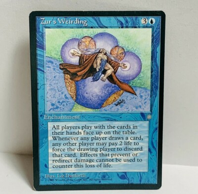 Zur's Weirding Ice Age Rare MTG Magic the Gathering Card Blue Card Vintage | eBay Zur's Weirding Ice Age Rare MTG Magic the Gathering Card Blue Card Vintage | eBay