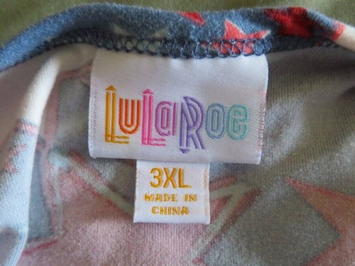 LulaRoe LLR Patriotic STARS IRMA Tunika Long SHIRT Damen Gr. 3XL Übergröße weich - Bild 2 von 4