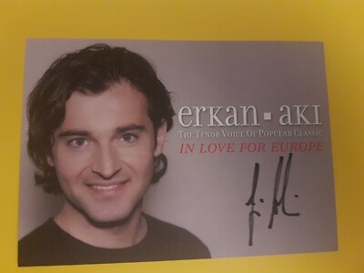     Erkan Aki, Original Signed Autograph Card, Hand Signed, Excellent    
