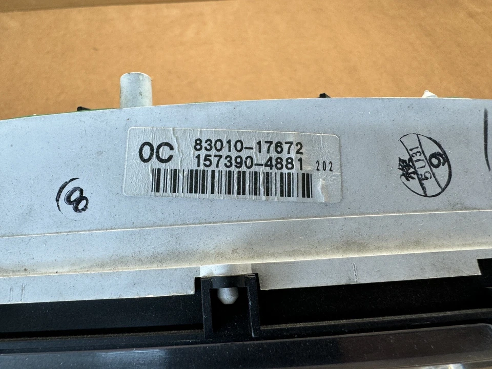 Cuadro de instrumentos JDM Toyota MR2 1998-99 turbo rojo hashes RHD *RARO* OEM Foto 4 de 4