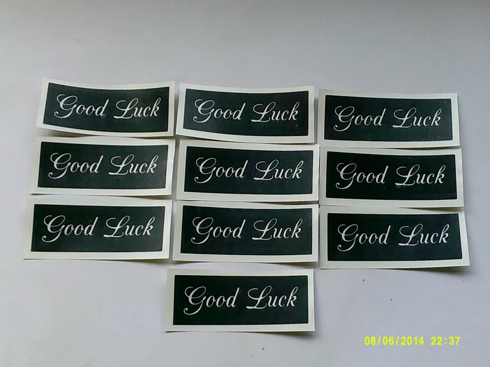 Parole di buona fortuna stencil per acquaforte su vetro artigianato / hobby / regalo rugby