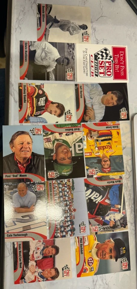 34 tarjetas de carreras Pro Set Racing 1992 Winston Cup nuevas Foto 3 de 4